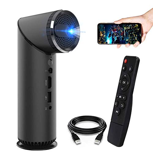Videoprojektor Short Throw, drahtloser Mini-Bluetooth-WLAN-Heimprojektor, Full HD 1080P-Projektor mit 100 Lumen, kompatibel mit