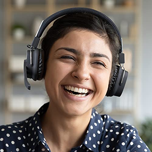 Aluratek Bluetooth Wireless Stereo Headset With Boom Microphone And Dongle, Built-In Rechargeable Battery, 27 Hours Continuous Talk And Music Play #TOP6