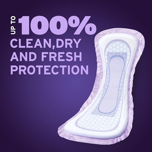 Image of Poise Overnight Incontinence & Postpartum Pads for Bladder Leaks, 8 Drop Extra Coverage, 36 Count