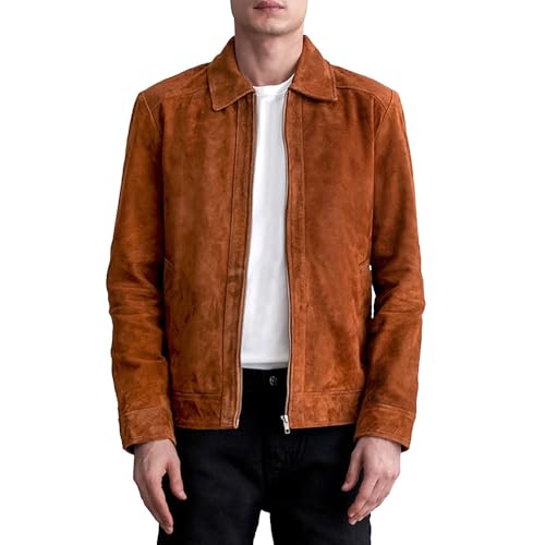 Suede Leather Jacket with Shirt Collar シャツカラーのスエードレザージャケット Suede Leather Jacket with Shirt Collar シャツカラーのスエード