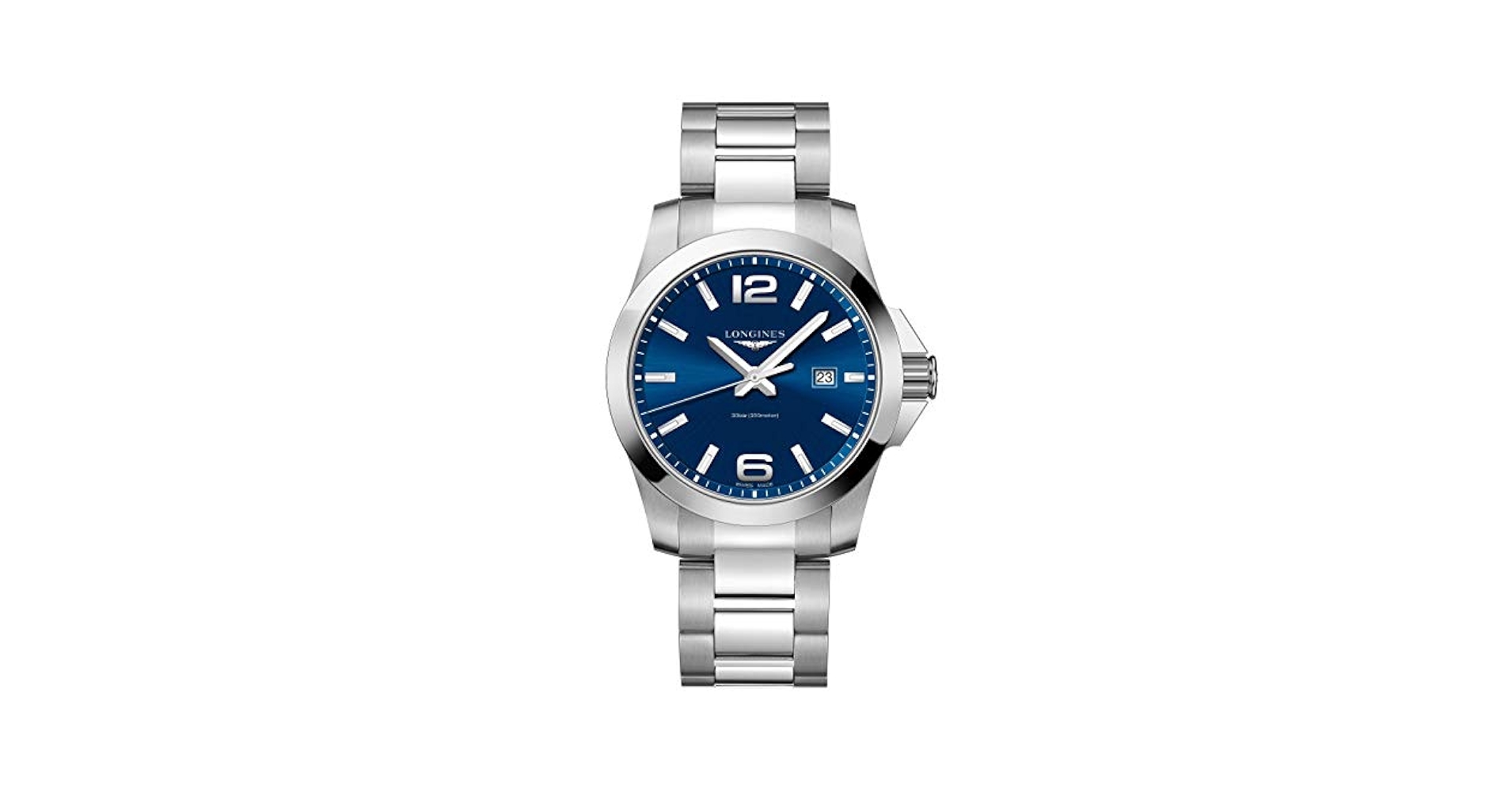Amazon | Longines orologio Conquest 43mm blu acciaio quarzo