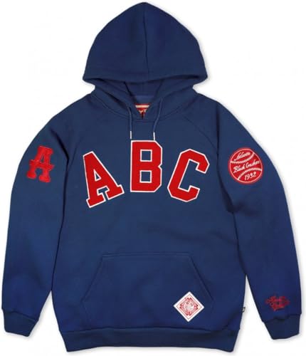 Big Boy Atlanta Black Crackers Heritage Mens Hoodie [Navy Blue] - ID#39214-115-225-0-03
