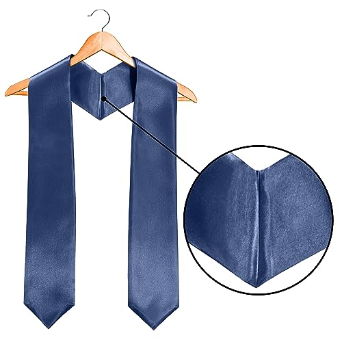 Image of Plain Graduation Stole Sash 60 Inch Unisex Adults Solid