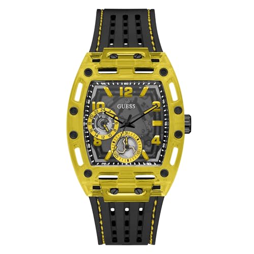 Image of Guess Men's GW0G Series| Analog Trend Watch| Polycarbonate Case| Silicone Bracelet | 50M Water Resistance
