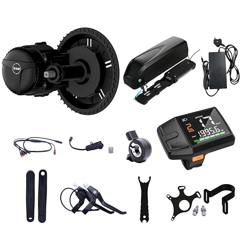 Image of TAV 250W Mid-Drive Electric Bicycle Conversion Kit with 36V 13.25 Ah Battery & Digital LCD Display - Better Range, Premium Torque for Hills, DIY Upgrade for MTB, Hybrid, Road Bicycle