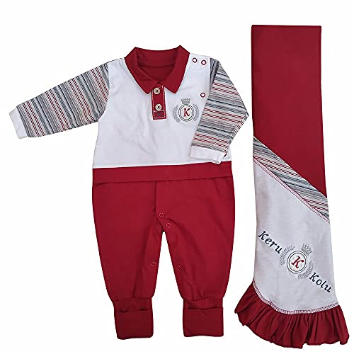 Kit Saída Maternidade Bebê Menino Príncipe Pezinho 3 em 1