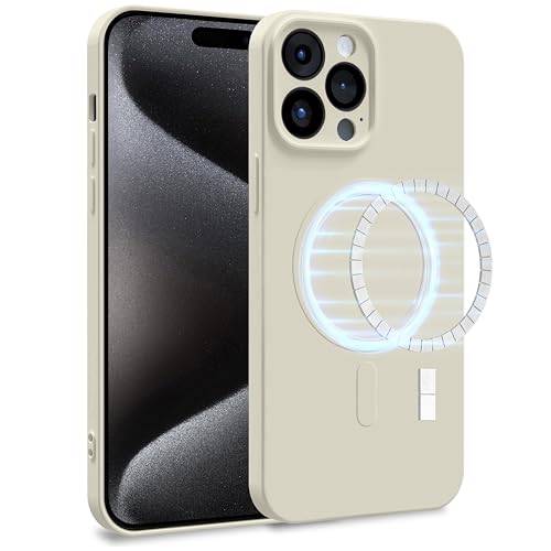 Ya en manzanajugosa.com: MyGadget Funda [ Compatible con MagSafe ] para Apple iPhone 15 Pro MAX en Silicona TPU - Carcasa de Doble Capa - Case Resistente Antigolpes y Anti choques - Ultra Protectora Blanquecino