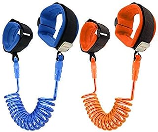 (2 Pack) Anti Lost Wrist Belt, Yokunat 1.5M/4.92ft Baby Toddler Reins Safety Leash Wristband Child Safety Wrist Link Leash Harness Flexible Traveling Shopping Exploring Helper