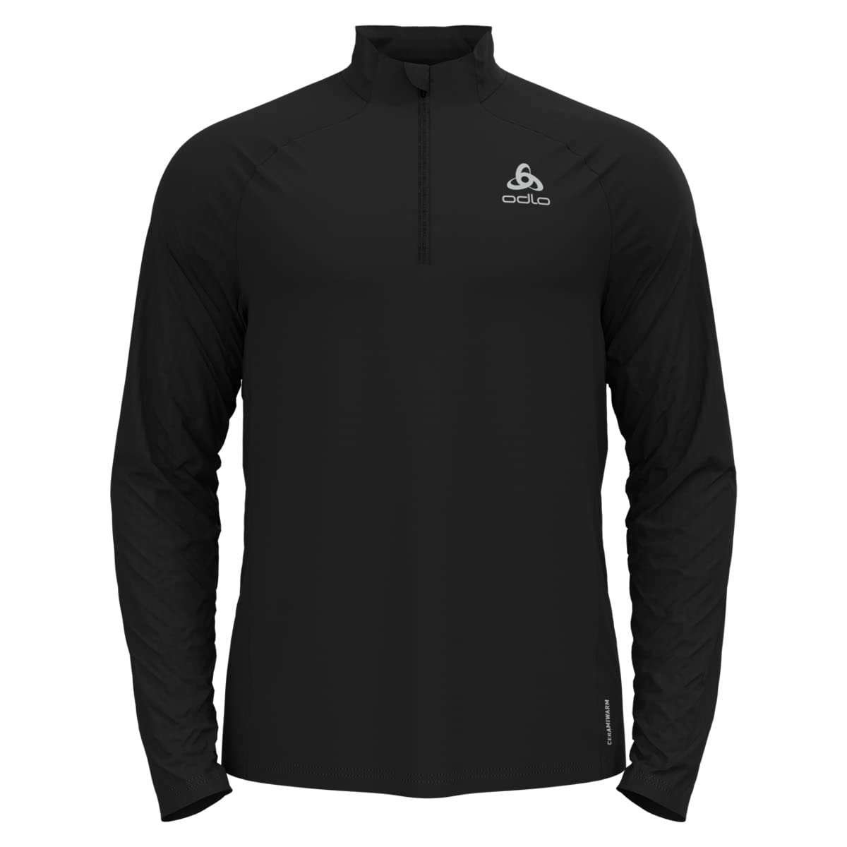 Odlo Homme Haut de Course à Zip Run Easy Warm