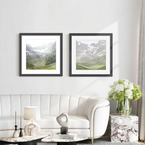 Image of Picrit 20x20 Black Picture Frame, Poster Frame for Wall, 3 Pack.