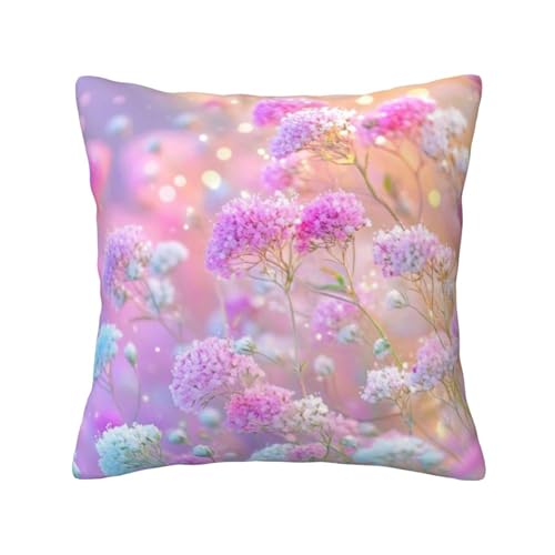 美しい花々 (8) ッションカバー 抱き枕カバー 装飾枕カバー 座布団カバー グッズ ギフト アニメグッズ 着脱簡単 洗える ソファ背当て 両面プリント かわいい おしゃれ 車やソファー 50x50cm
