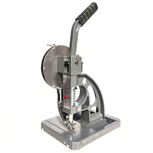 guoyjmm Máquina Automática de Alimentación de Ojales, Prensadora de Ojales, Perforadora Manual de Ojales, con Ojales para Pancartas, Cuero, Banderas, Zapatos y Cinturones 10MM