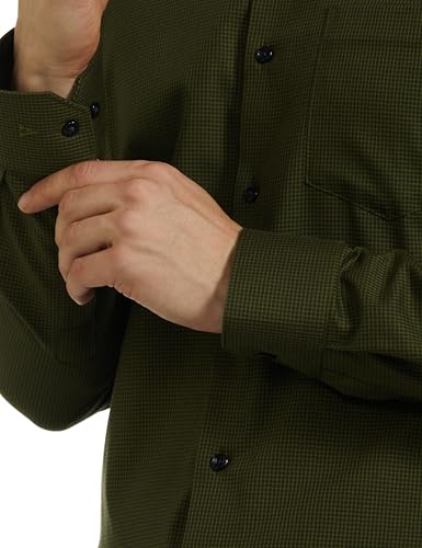 Image of Van Heusen Men Cotton Solid Slim Fit Formal Shirt
