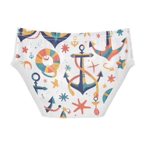 KLL Nautical Simple Anchors Baby Boys Soft Briefs Underwear Cute Children Undies2