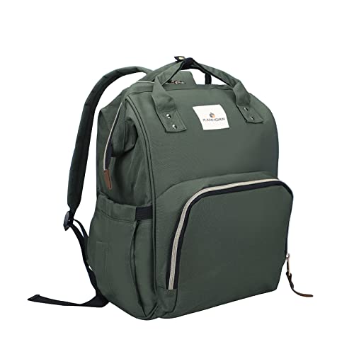 RAMHORN Diaper Bag Backpack Multifunction Waterproof Travel Back Pack for Mom Green