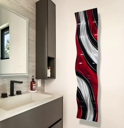 Statements2000abstractpaintedmetalwallsculpturehomeoutdoorroomdecoruniqueaccentkitchenhallwaydecorationshousespahangingchicminimalistbyjonallenwave46x10inch Urban Country Home Decor Statements2000 abstract painted metal wall sculpture home outdoor room decor unique accent kitchen hallway decorations house spa hanging chic minimalist by jon allen wave 46×10 inch urban country home decor