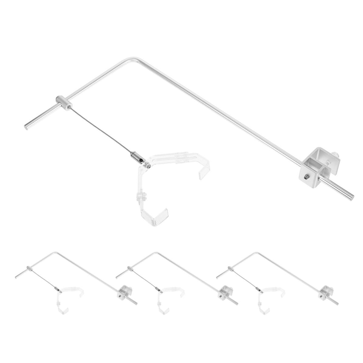 4 Stück Aquarienlampenhalter Verstellbar aus Aluminiumlegierung