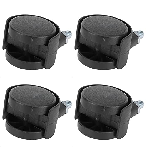 Image of 4PCS 1.5 Inch Swivel Caster Wheels with Threaded Stem - 360 Rotatable Heavy Duty Furniture Casters for Office Chair, Cabinet, Desk, and Bed Frame