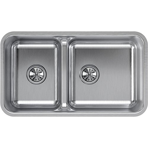 Elkay Lustertone Undermount Double Basin Sink
