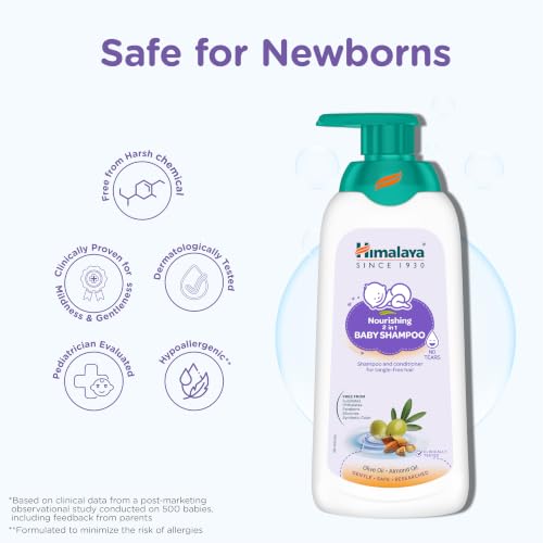 Image of Himalaya 2-in-1 Nourishing Baby Shampoo+Conditioner (400ml)