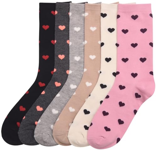 Image of ToBeInStyle Women's Pack of 6 or 12 Fashion Printed Crew Socks