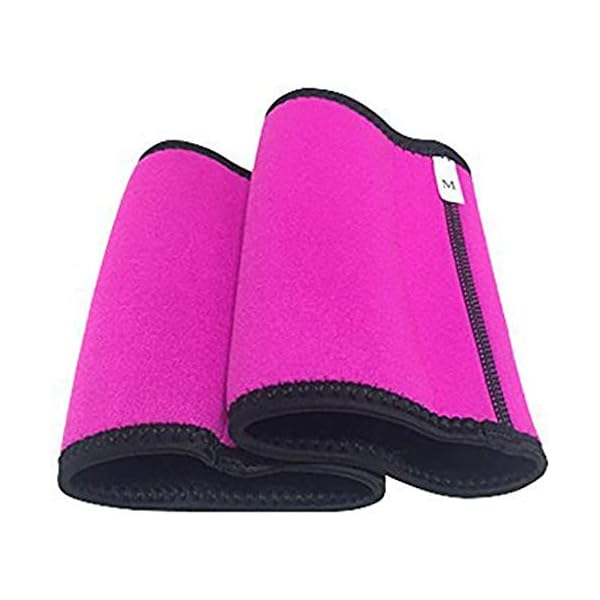WenX Arm Trimmers for Women Sauna Arm Sweat Bands Neoprene Arm Trainer Toner Sleeves for Sports Workout, 2 Pack (M)