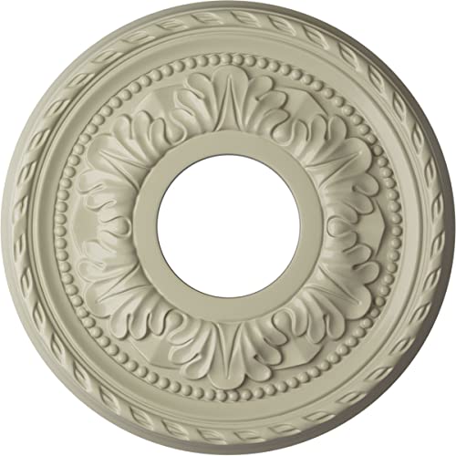 Image of Ekena Millwork CM11PMCYF 11 3 /8 inchOD X 3 5 /8 inchID X 7 /8 inchP Palmetto Ceiling Medallion Fits Canopies Up to 4 1 /2 inch, Clear Yellow