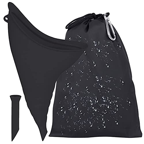 BAYINBROOK Urinario Femenino portátil, Embudo de Silicona para urinario Femenino, Camping, Viajes (Negro) Cover
