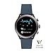 Fossil Men's Gen 4 Sport Heart Rate Metal and Silicone Touchscreen Smartwatch, Color: Grey, Blue (FTW4021)