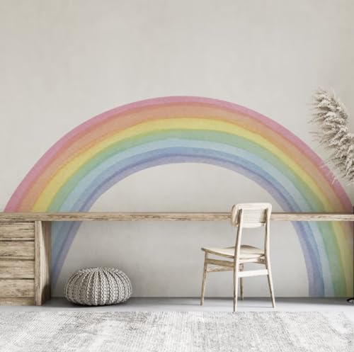 Vinilo Decorativo Arcoíris Pastel para Habitación Infantil miniatura 4
