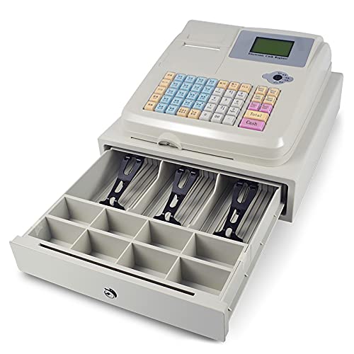 Snkourin Pos System Cash Register,Electronic Cash Register With Removable Cash Tray And Thermal Printer,Small Square Money Drawer Multifunction Cash Register For Small Business/Retail/Restaurant #TOP3
