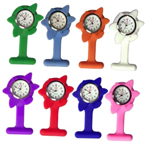 ROMISBABA 懐中時計 女性用ナースウォッチ 女性の腕時計 看護師フォブ 看護師が見守る 電子 レディース腕 ナースウォッチピン ワッチ ぶら下げ ドクターナースウォッチ 赤