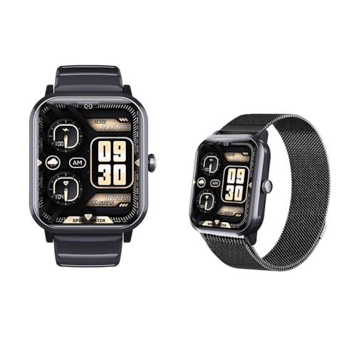 Genérico 2025 Relojes Inteligentes - 𝐫𝐞𝐥𝐨𝐣 𝐝𝐢𝐚𝐛𝐞𝐭𝐞𝐬 1.32' Smart Watch Notificaciones Inteligentes Rastreador De Fitness Compañero De Moda F330517,BlackMilan