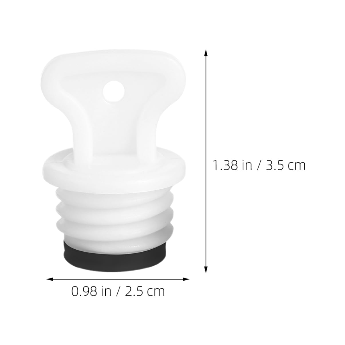 PACKOVE 4Pcs Leakproof Rubber Caps for Hot Water Bottles Inner Diameter Replacement Stoppers Sealing Plugs for Warm Water Bags Fit for Home Travel