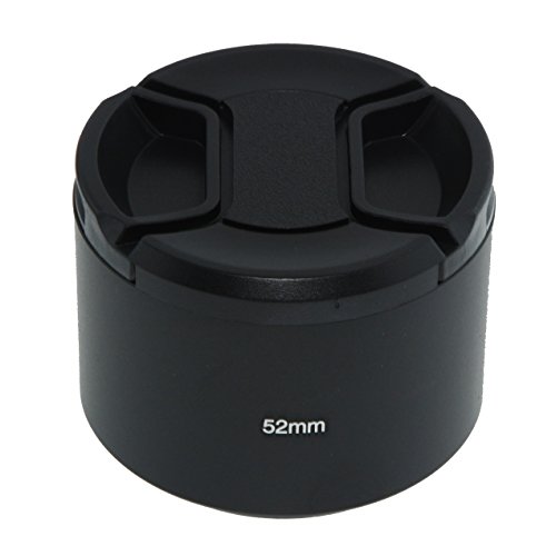 Capuchón para lente SIOTI de 52 mm, tratamiento anti-reflejo mate y oxidación, aleación de aluminio, incluye tapa para lente de 58 mm, compatible con lentes de cámara Sony, Canon, Nikon, Fuji, etc. de más de 85 mm miniatura 3