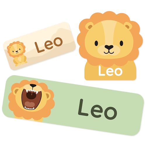 Personalized Daycare Name Labels (84) - Custom Waterproof Name Labels Set for Baby Bottles, Clothes,...