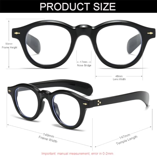 Blue Light Blocking Glasses for Men and Women - Retro Style - Non Prescription - Computer Eyewear