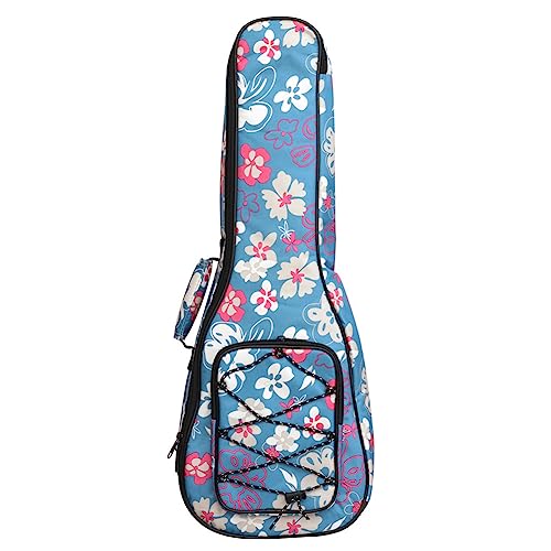 Surwin Housse pour Ukulélé Etui Sac Ukulélé Rembourré avec Bretelles Réglables, Fermeture à Glissière, Sac pour Ukulélé 21 23 26 Pouces, pour...