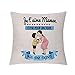 Housse de Coussin pour Maman algarienne Cadeau apprécié Maman Cadeau d'anniversaire Fête des mères Housse de Coussin en Lin Thanksgiving Noël Taies d'oreiller Décorations pour la Maison (Style 5)