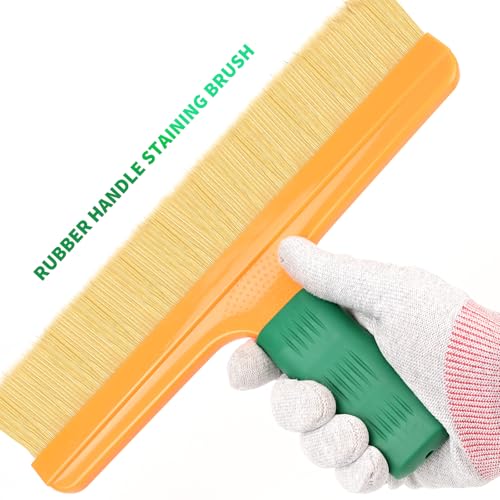 Image of FOSHIO Brush Wrap Tool, 12 inch Professional Soft Boar Hair Bristle Car Detailing Brush with Rubber Handle for Vinyl Wrapping, Cleaning Interiors & Exteriors Car Wash & Window Tint Brush Tool