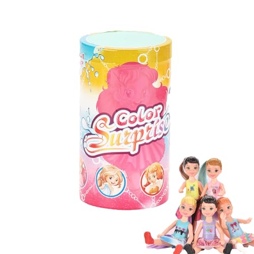 squishy Colour Reveal Doll, Water Doll with Color Changing Features, Fun Interactive Play Set for Kids, Gift Toy for Birthday and Holidays