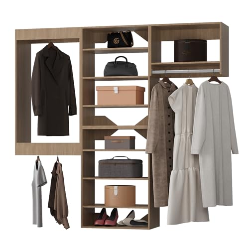 MODCART Modular Closet System, 78" Wide Organizer With Towers and