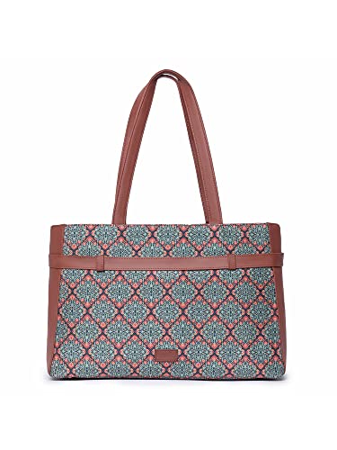 Image of ZOUK Urban Escape Bag | Stylish Vegan with Laptop Compartment, Trolley Sleeve & Anti-Theft Pocket |