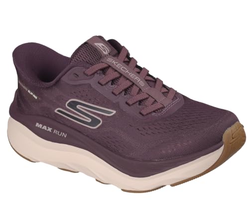 Image of Skechers Womens Max Run Hands Free Slip-ins | Hands Free Slip-Ins, Max Cushioning, Air-Cooled Goga Mat Insole, Ultra Light Midsole, Goodyear Rubber, Machine Washable
