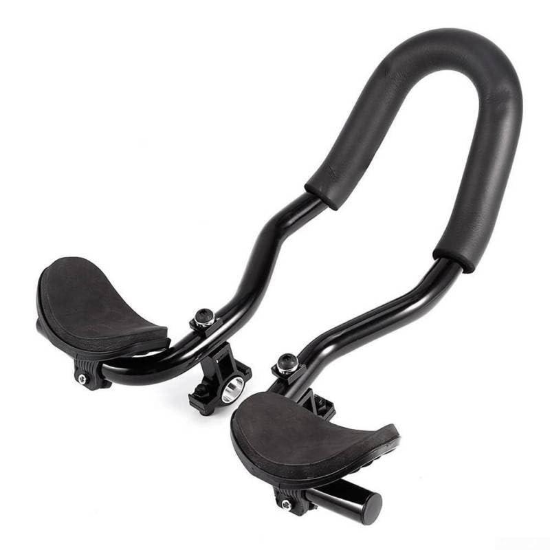 Gdfnmogo Bike Bars Rest Handlebar, Cycling Handlebars in Aluminium Alloy, Adjustable Road Bike Arm Rest Extensions for Mountain and Long Distance Use