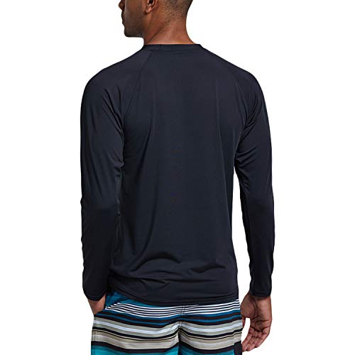 Image of Satankud Men's Swim Shirts Rashguard Sun Shirt UPF 50+ UV Sun Protection Outdoor Long Sleeve T-Shirt Swimwear
