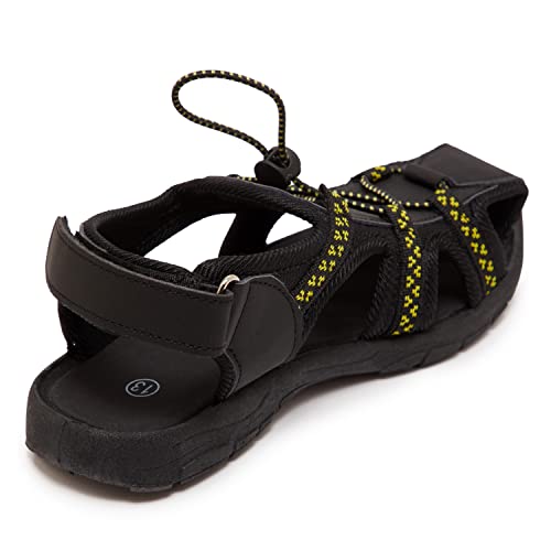 Skysole Boys Water Shoes, Rugged Closed Toe Back Strap Amphibian Sandals for Beach, Hiking & Outdoor Sports - Patterned/Solid2