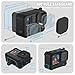 FitStill Black Silicone Sleeve Case for Go Pro Hero 12/Hero 11/Hero 10/Hero 9 Black,Battery Side Cover&Screen Protectors& Lens Caps&Lanyard for Go Pro Hero 12/11/10/9 Black Accessories Kit