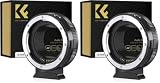 K&F CONCEPT Adattatore Compatibile con Canon Auto EF/EF-S a EOS R (Confezione da 2)