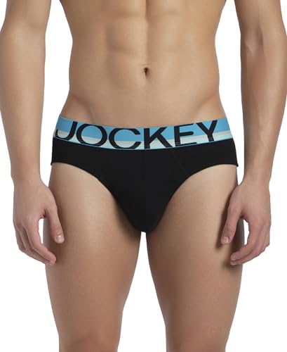 Image of Jockey FP02 Men's Super Combed Cotton Rib Solid Brief with Ultrasoft Waistband (Pack of 2)